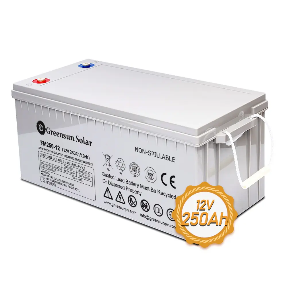 Deep Cycle Agm Batterie 12V 100ah 150ah 200ah 250ah 300ah Home Power Batteriesp eicher