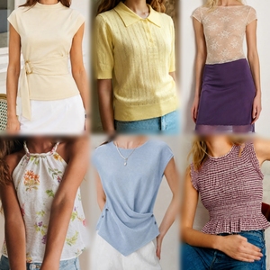 Wholesale Mixed Lot Ladies Tops Bulk <b>Bundle</b> Women's Knit Satin Lace Blouses Camisoles Summer Casual Tops - Product Image 3
