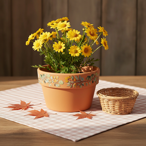 Vaso in Ceramica Resistente Fangsheng - Moderno Vaso per <span class=keywords><strong>Piante</strong></span> Succulente con Foro di Drenaggio e Decorazione per la Casa (12,5cm X 7cm) - Product Image 3
