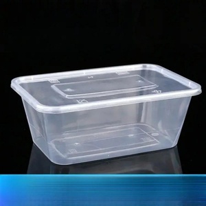 Disposable PP <b>Plastic</b> Microwave Safe <b>Clear</b> Rectangle Food <b>Container</b> for Noodle and Jelly Take Away Delivery - Product Image 3