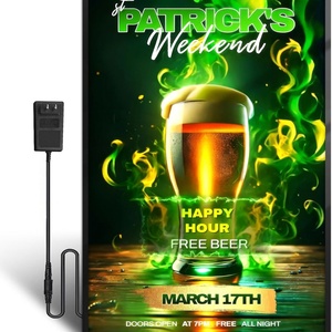 Wall Mounted Rectangular Magnetic Aluminum Alloy Movie Poster Frame Backlit Acrylic <b>LED</b> <b>Light</b> <b>Box</b> Sign CH-A Model Advertising - Product Image 6
