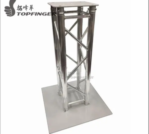 Alta calidad 8 pies de aluminio móvil DJ iluminación cabeza vertical Totem Truss para la venta - Product Image 2