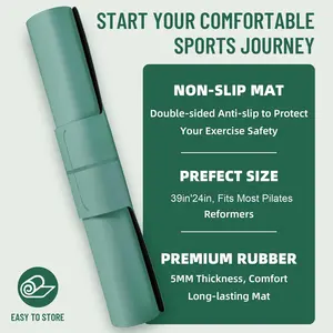 Cama central de Pilates transfronteriza, alfombrilla de goma Natural antideslizante de PU, equipo grande para estudio de <span class=keywords><strong>Yoga</strong></span>, alfombrilla de protección para cama central de entrenamiento - Product Image 4