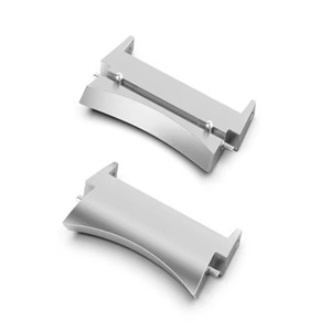 Adaptador de correa de reloj de acero inoxidable con conector de Metal sin huecos para <span class=keywords><strong>Samsung</strong></span> <span class=keywords><strong>Galaxy</strong></span> Watch 4 <span class=keywords><strong>Watch5</strong></span>/6 <span class=keywords><strong>Classic</strong></span> 42mm 46mm - Product Image 3