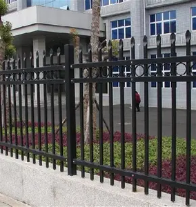 Panneau de clôture <span class=keywords><strong>tubulaire</strong></span> en fer thermolaqué pour ranch/jardin, garde-corps de sécurité - Product Image 4