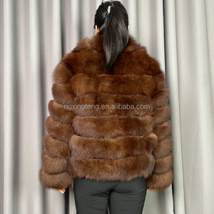 सर्दियों महिलाओं के असली लोमड़ी फर छोटे आकस्मिक कोट सेबल रंग उच्च गुणवत्ता वाले फ्फी गर्म उच्च सड़क शैली समर्थन अनुकूलन अनुकूलन - Product Image 3