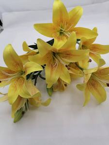 <span class=keywords><strong>Bouquet</strong></span> <span class=keywords><strong>de</strong></span> fleurs <span class=keywords><strong>de</strong></span> lys en latex, 7 têtes d'usine, impression 3D, <span class=keywords><strong>fleur</strong></span> en latex pour décoration <span class=keywords><strong>de</strong></span> <span class=keywords><strong>mariage</strong></span> - Product Image 5