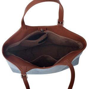 2024 yaz yeni Retro Denims <span class=keywords><strong>Toto</strong></span> çanta kadın moda pamuk Tote omuz çantası büyük kapasiteli çanta - Product Image 3