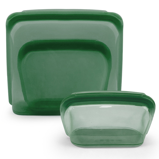 Platinum Silicone Food Grade Reusable EPA Free Eco-Friendly Leakproof Dishwasher Safe Stand Gallon Freezer Storage Bags