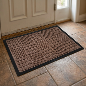 Best Selling Loop Pile Washable Recycled Polyester Rubber Backed Door Mat Low Price Non Slip Indoor Outdoor Entrance Rug 60x90cm - Product Image 3