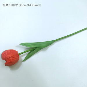 Tulipanes Artificiales de 38 cm de Altura, Flores de Plástico de Simulación, Decoración para Bodas, Decoración del Hogar, Ramo - Product Image 6