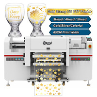 LETOP rollo a rollo Dtf impresora UV impresión Plotter impresión pegatina oro caliente hoja plata Digital transparente máquina de impresión de etiquetas