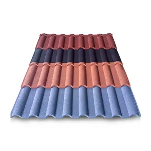 Buy stone coated roof tiles 0.4mm black Milano tile roof sheet building materials reliable supplier sell in kenya 660ksh/pc