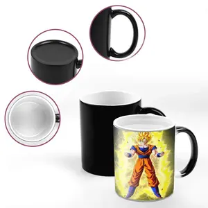 Newest-Design-Hot-Anime-<span class=keywords><strong>Dragon</strong></span>-<span class=keywords><strong>Ball</strong></span>-Goku-Tasses à café <span class=keywords><strong>Tasse</strong></span> à thé au lait changeante de couleur de chaleur ColorCup pour les cadeaux d'anniversaire - Product Image 2