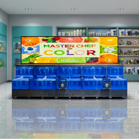 Layar LED 1920x1080p 4500cd Kecerahan 178 °   Sudut Pandang HDR10 Pemasangan di Dinding Penggunaan Dalam Ruangan Warna Biru Muda