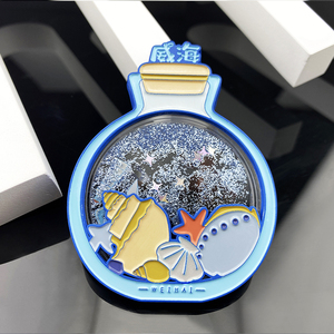 कस्टम मुद्रित एपॉक्सी लकड़ी समुद्र तट फ्लोरिदा मिमामी स्मृति फ्रिज चुंबक - Product Image 2