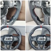 Accessoires Volant en fibre de carbone forgé de style tout-terrain personnalisé pour Dodge Challenger Hellcat Durango SRT 2015-2020