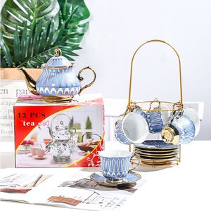 Juego <span class=keywords><strong>de</strong></span> té galvanizado con estante <span class=keywords><strong>de</strong></span> hierro, SET <span class=keywords><strong>de</strong></span> té y café, <span class=keywords><strong>para</strong></span> 6 personas, 13 Uds. - Product Image 2