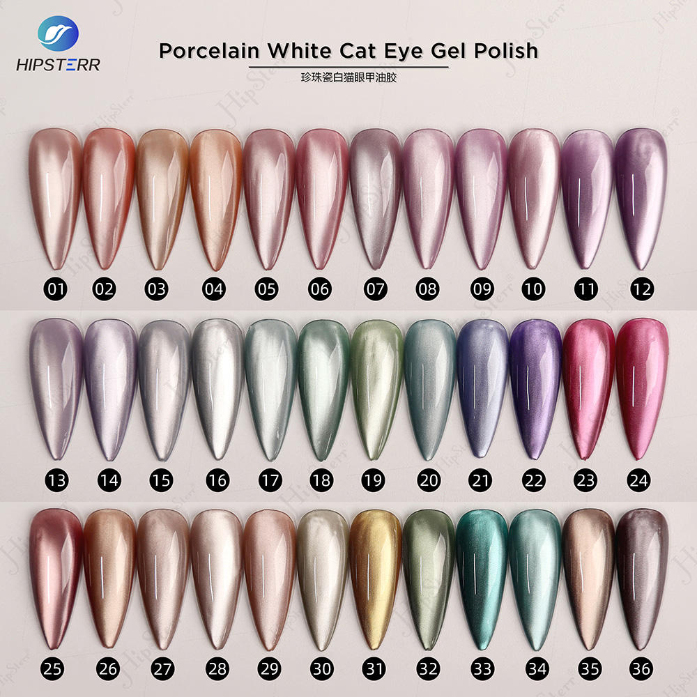 Porcelain White Cat Eye Gel Polish