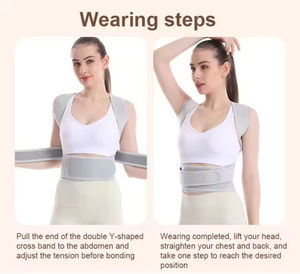 Correcteur <span class=keywords><strong>de</strong></span> posture ergonomique pour le dos et les épaules, soutien complet pour la colonne thoracique, redresseur d'épaules, correcteur <span class=keywords><strong>de</strong></span> posture assise - Product Image 5