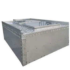 Customized Live Fish Container Live Fish Transportation Tank Aluminum Live Fish Hauling Transportation Tanks