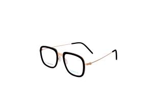 Unisex cao cấp titan Kính đọc sách máy tính khung hình chữ nhật với hình học in Miếng đệm mũi mềm thời trang vàng Màu Đỏ - Product Image 2