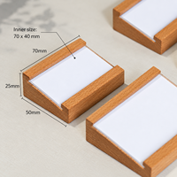 Présentoir de prix en bois vertical, porte-cartes de table, support d'étiquettes pour supermarché, panneau signalétique de comptoir pour le commerce de détail