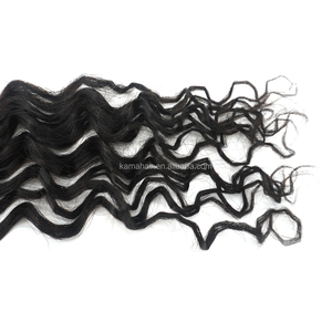 <span class=keywords><strong>KAMA</strong></span> Double-Strand all'ingrosso acqua/profondo/Afro piume ricci uncinetto estensione dei capelli onda di acqua capelli umani per trecce per la creazione - Product Image 4