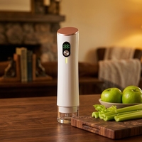 Scelleuse sous vide manuelle portable à batterie pour sacs réutilisables, conservation domestique, grande capacité, indicateur LED, faible bruit, pour voiture