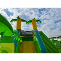 Château gonflable commercial à thème animal, aire de jeux gonflable, combo toboggan et château rebondissant pour enfants