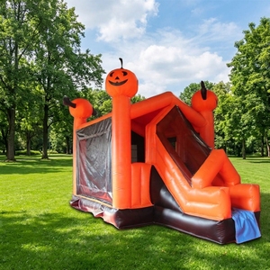 Maison hantée gonflable d'Halloween bon marché WINSUN, château gonflable citrouille - Product Image 1