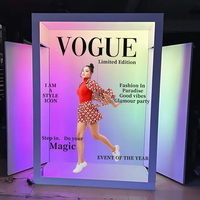 Vogue Photo Booth Magazine sans fil avec rotation automatique Selfie Gratuit avec logo personnalisé