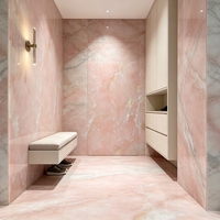 Dalle de marbre de jade poli facile à nettoyer, taille personnalisée, étanche, écologique, design moderne pour appartement et entrepôt