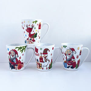 Custom Santa Claus Ceramic <b>Mug</b> Christmas Cartoon Design Gift Cup 350ml - Product Image 4