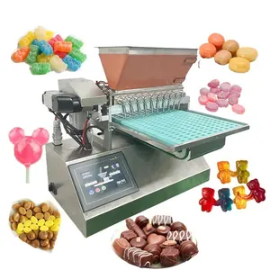 Máquina depositadora de oso de goma de mesa Máquina para hacer dulces de confitería de goma de laboratorio pequeño