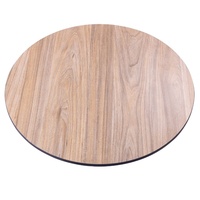 Dessus de table carré en résine phénolique stratifiée haute pression HPL pour l'extérieur