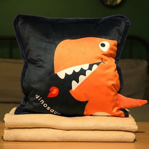 Manta de franela 3 en 1 Suncan a precio económico, manta de <span class=keywords><strong>aire</strong></span> acondicionado con diseño de dibujos animados y almohada. - Product Image 2