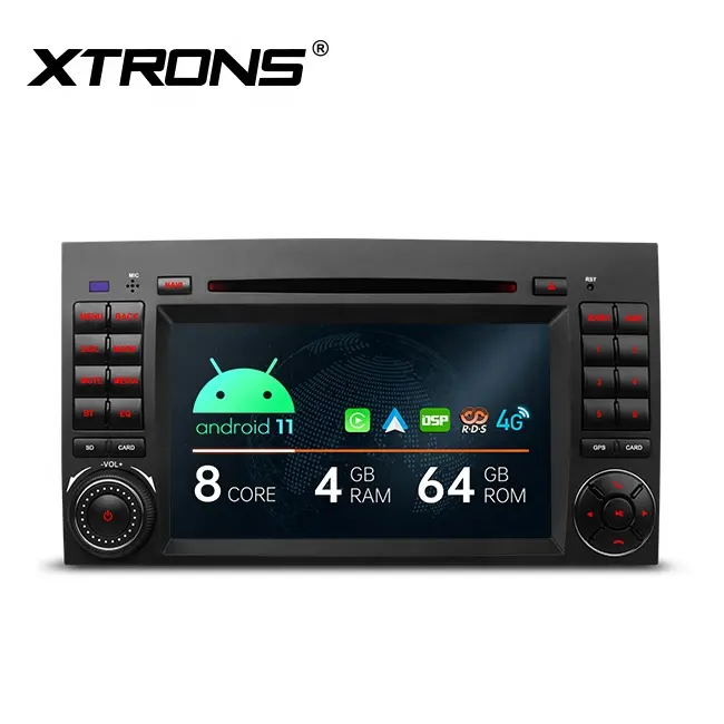 XTRONS 7inch touch screen 4G RAM 64G ROM 2 din android auto stereo for mercedes-benz w245 viano vito with Worldwide 4G