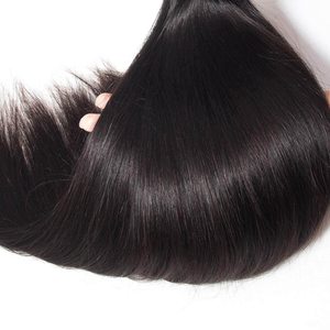 Extensiones <span class=keywords><strong>de</strong></span> <span class=keywords><strong>Cabello</strong></span> Humano Liso Natural 12A, <span class=keywords><strong>Cabello</strong></span> Virgen Camboyano Sin Procesar, 30 Pulgadas, <span class=keywords><strong>Cabello</strong></span> Crudo, Paquetes Dobles para Tejer - Product Image 1