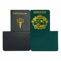 Cahier de passeport en papier imprimé à chaud, personnalisation directement de l'usine, estampage à chaud
