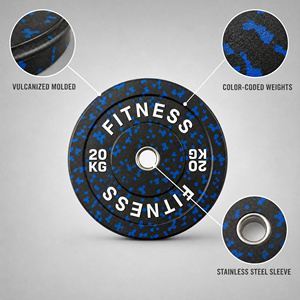 Discos de Parachoques de Goma de <span class=keywords><strong>Hierro</strong></span> <span class=keywords><strong>Fundido</strong></span> de Alta Densidad con Camuflaje de 5 Colores, 20 kg, para Levantamiento de Pesas, Sentadillas y Entrenamiento de Fuerza en Gimnasio - Product Image 3