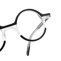 Petites montures de lunettes optiques classiques en acétate faites à la main, transparentes, unisexes, pour lunettes de vue, à porter au quotidien