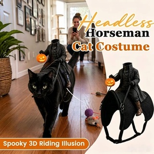 Arnés de nailon para gatos con diseño de Caballero sin cabeza y cierre de hebilla, superventas transfronterizo de Halloween, recién llegado - Product Image 4