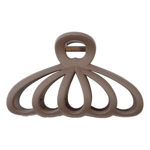 Pinza de Pelo Simple Mate en Forma de Abanico, Pinza de Plástico Hueca Tipo Tiburón para Mujer, Accesorios para el Cabello con Agarre Antideslizante - Product Image 6