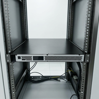 Chasis de Montaje en Rack de 1U y 19 Pulgadas, Carcasa Metálica para Servidor de Red, Dispositivo de Control y Monitoreo Industrial