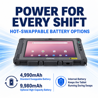 Tablette Android robuste Getac ZX80 8 pouces, 12 Go 256 Go, IP67, MIL-STD-810H, tablette industrielle IA