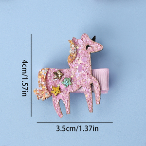กิ๊บติดผมรูปเมฆน่ารัก 3 ชิ้น สีรุ้ง ประกายวิ้ง สำหรับเด็กผู้หญิง - Product Image 5