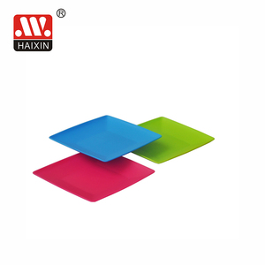 Haixing Vaisselle en <span class=keywords><strong>plastique</strong></span> <span class=keywords><strong>Assiette</strong></span> carrée en <span class=keywords><strong>plastique</strong></span> Design mat Assiettes peu profondes - Product Image 2