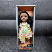 Poupée en latex noir de 14 pouces, entièrement en vinyle, figurine de mode féminine pour module de maquillage personnalisé