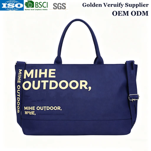 Borsa Tote in Tela Personalizzata di Nuova Tendenza, Grande Capacità, Resistente, Monocolore, Borsa a Tracolla <span class=keywords><strong>da</strong></span> Viaggio per <span class=keywords><strong>Donne</strong></span> - Product Image 1